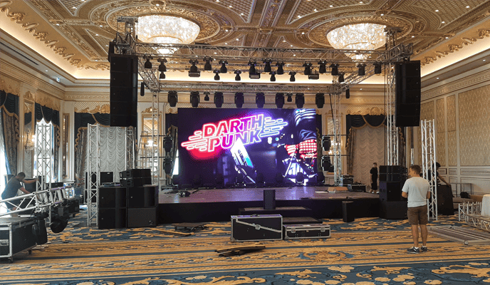 Indoor stages rental